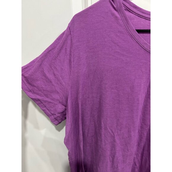 Champion Authentic V-Neck Jersey Short Sleeve Tee Purple Sz 4X Essential NWT - Picture 4 of 11